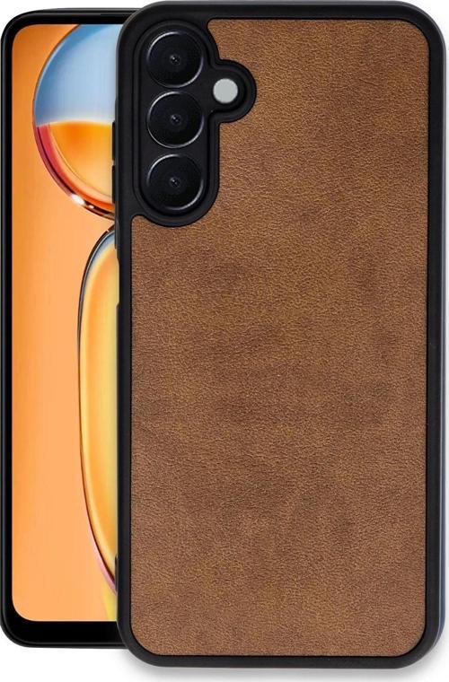 Samsung Galaxy A05S Kılıf Aras Deri Kapak - Taba