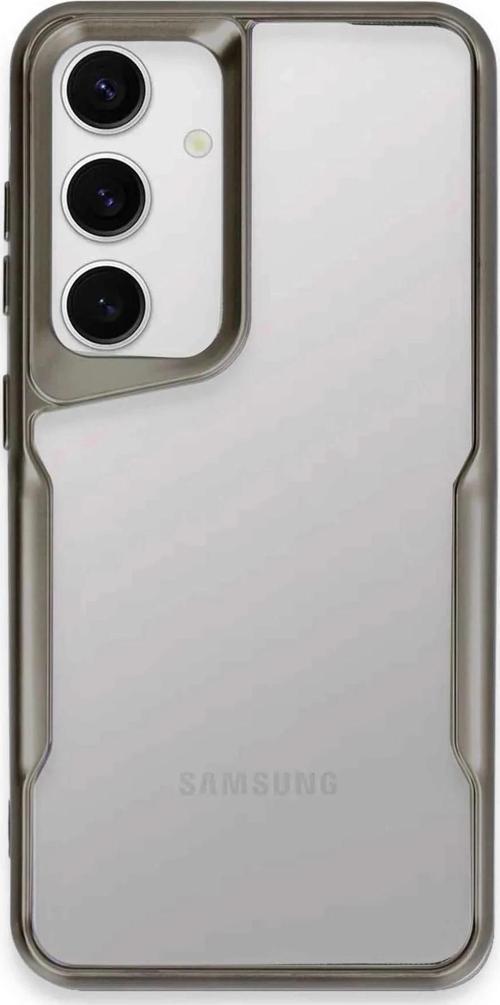 Samsung Galaxy S24 Kılıf Boyi Silikon Kapak - Titan Gri