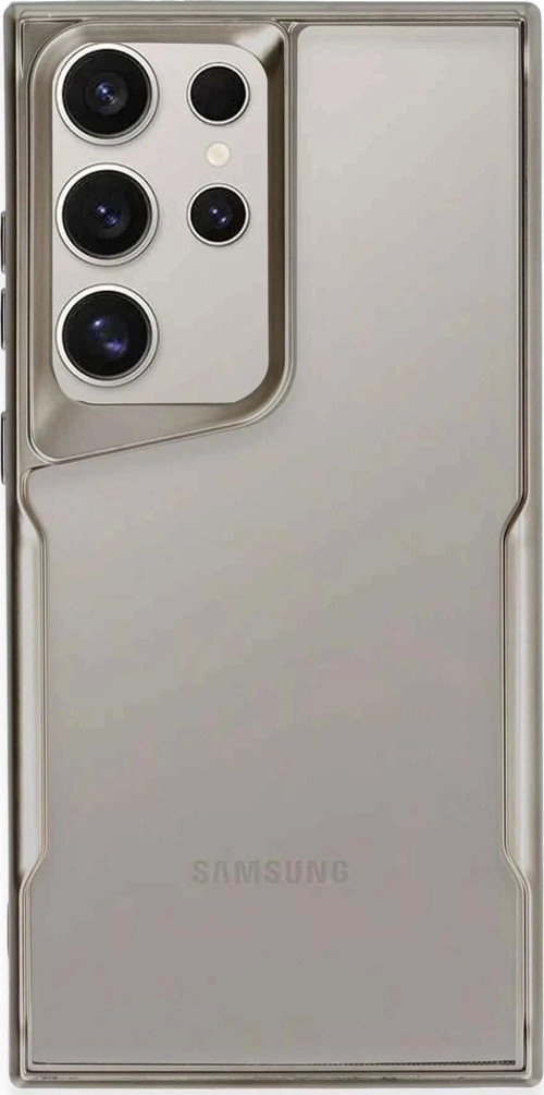 Samsung Galaxy S24 Ultra Kılıf Boyi Silikon Kapak - Titan Gri