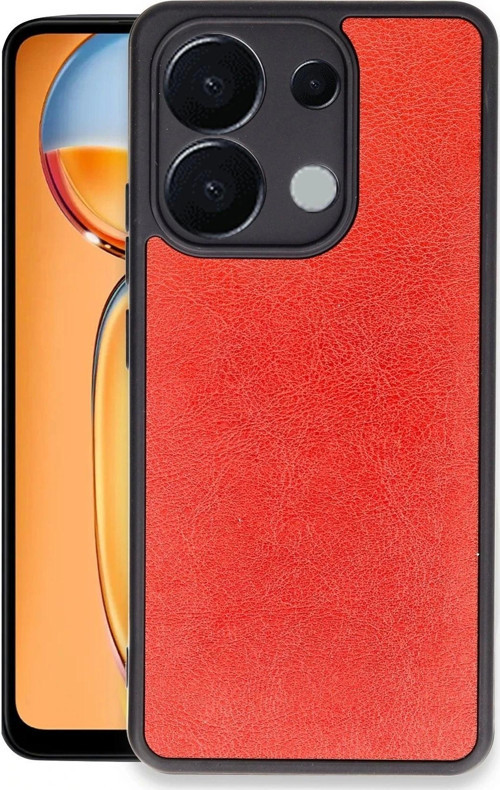 Xiaomi Redmi Note 13 Pro 5G Kılıf Aras Deri Kapak - Kırmızı