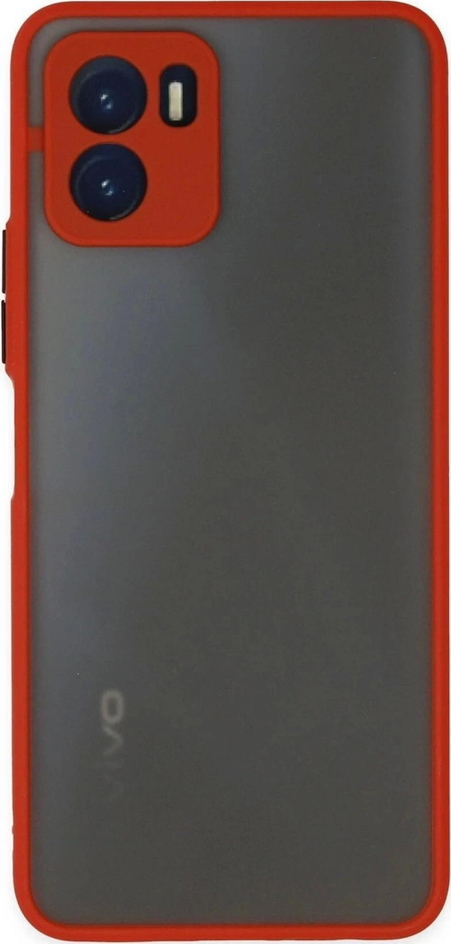 Vivo Y15S Kılıf Montreal Silikon Kapak - Kırmızı