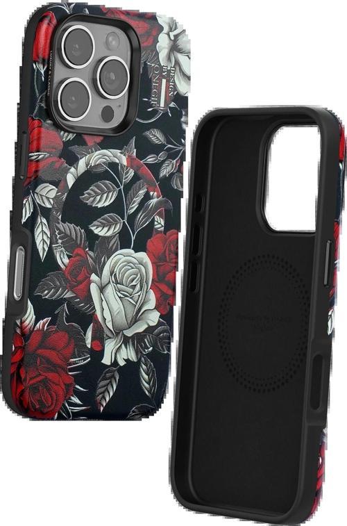 Onegif iPhone 16 Pro Flower Series Magsafe Kapak - Siyah