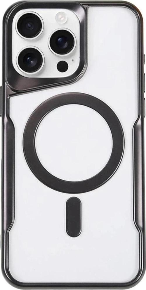 iPhone 11 Pro Max Kılıf Boyi Magsafe Silikon Kapak - Siyah