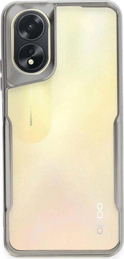 Oppo A38 Kılıf Boyi Silikon Kapak - Gümüş