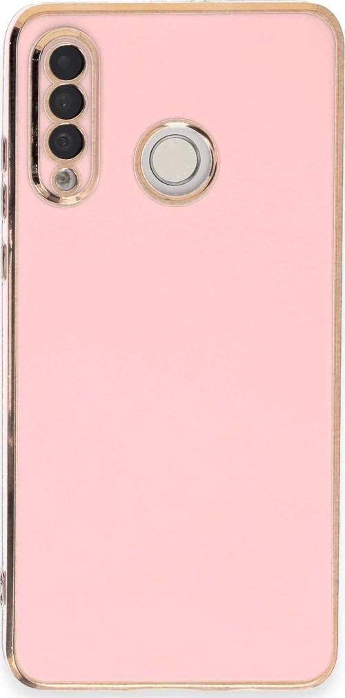 Huawei P30 Lite Kılıf Volet Silikon - Pembe