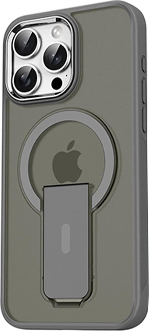 iPhone 14 Pro Tork Magsafe Standlı Kapak - Titan Gri