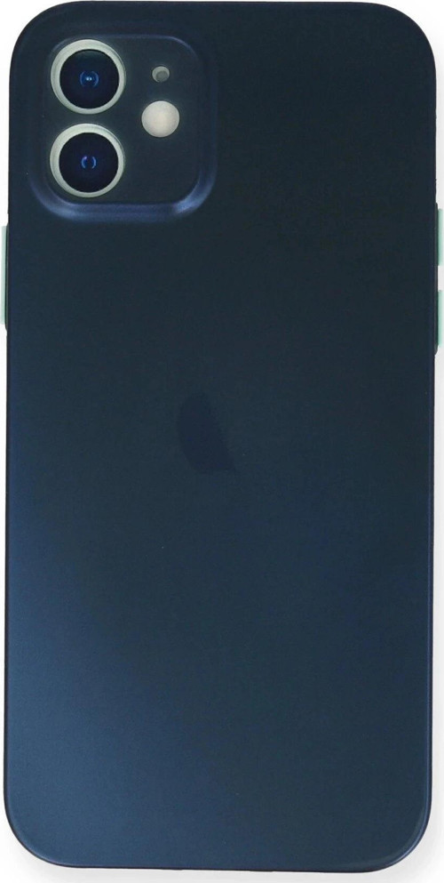 iPhone 12 Kılıf PP Ultra İnce Kapak - Mavi