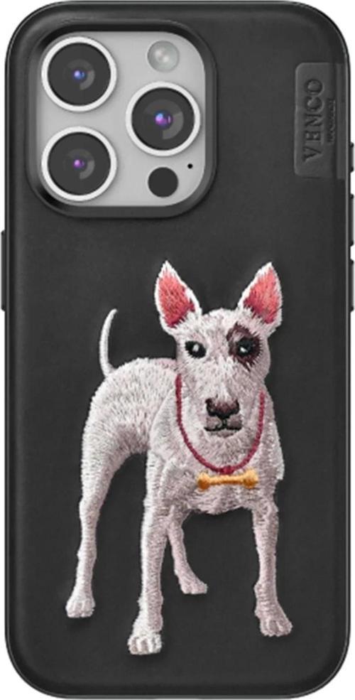 Venco iPhone 14 Pro Max Perma Desenli Kapak - Siyah