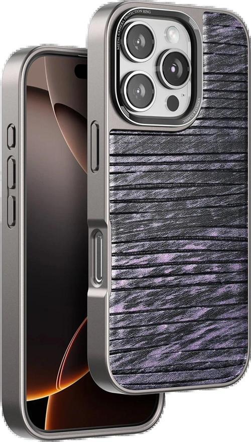 Venco iPhone 16 Pro Wave Kapak - Derin Mor