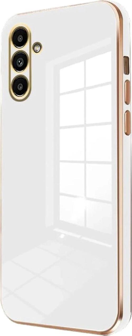 Samsung Galaxy M15 Kılıf Volet Silikon - Beyaz