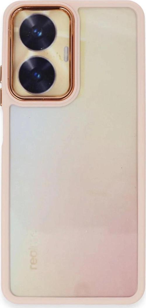 Realme C55 Kılıf Dora Kapak - Pudra