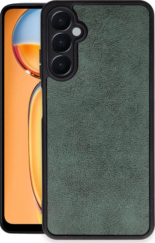 Samsung Galaxy A15 4G Kılıf Aras Deri Kapak - Koyu Yeşil