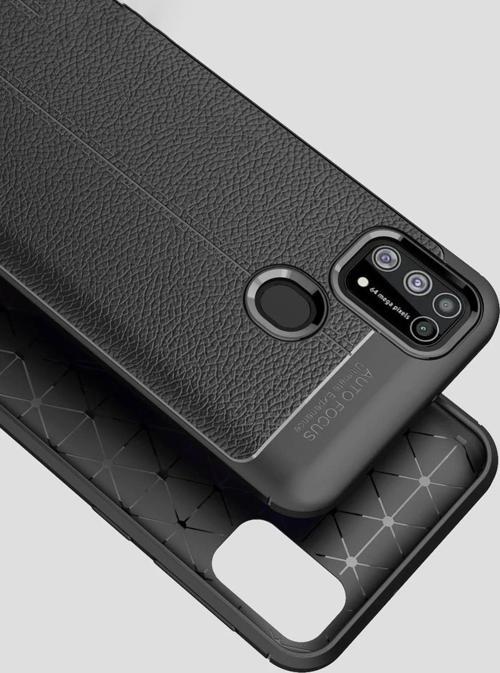 Samsung Galaxy M31 Kılıf Auto Focus Kapak - Siyah