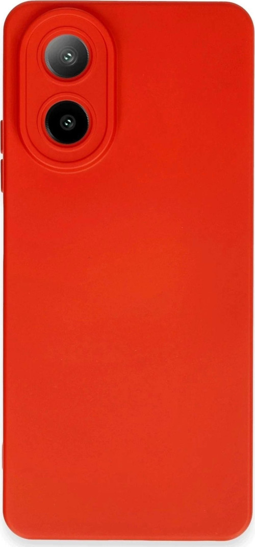 Oppo A38 Kılıf Nano içi Kadife Silikon - Kırmızı