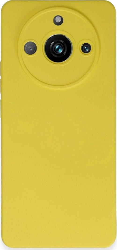 Realme 11 Pro Kılıf Nano içi Kadife Silikon - Sarı