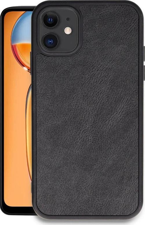 iPhone 11 Kılıf Aras Deri Kapak - Siyah