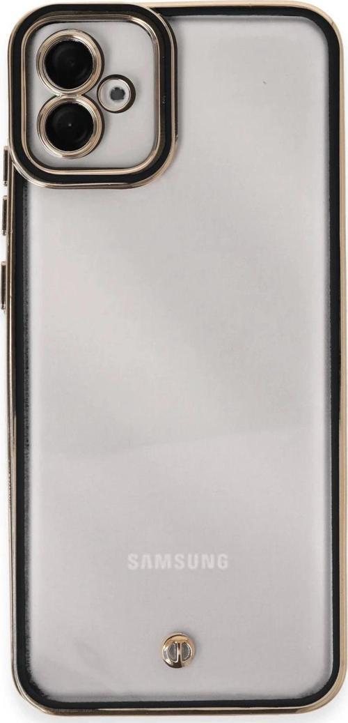 Samsung Galaxy A04E Kılıf Liva Lens Silikon - Siyah