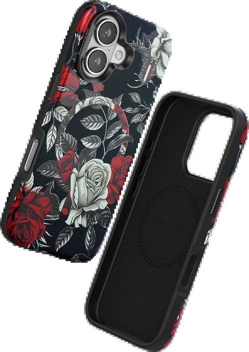 Onegif iPhone 16 Flower Series Magsafe Kapak - Siyah