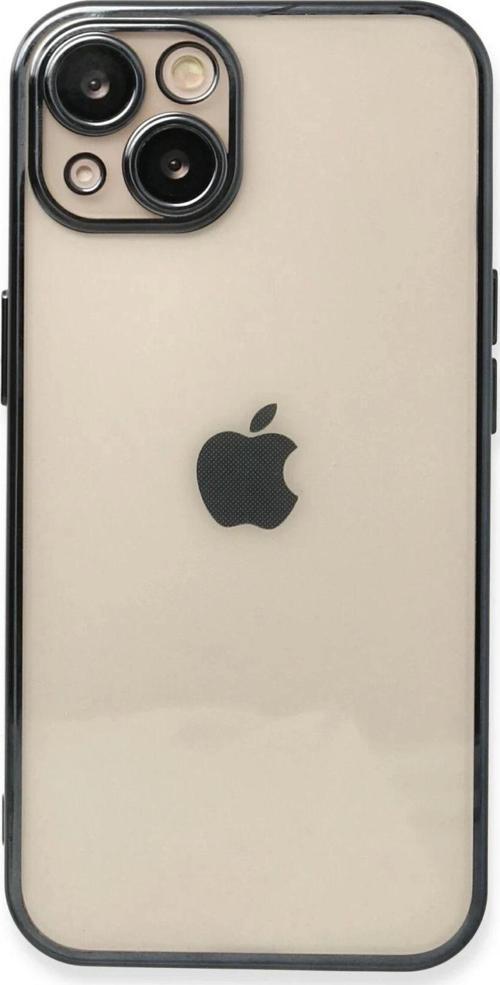 iPhone 13 Kılıf Razer Lensli Silikon - Siyah