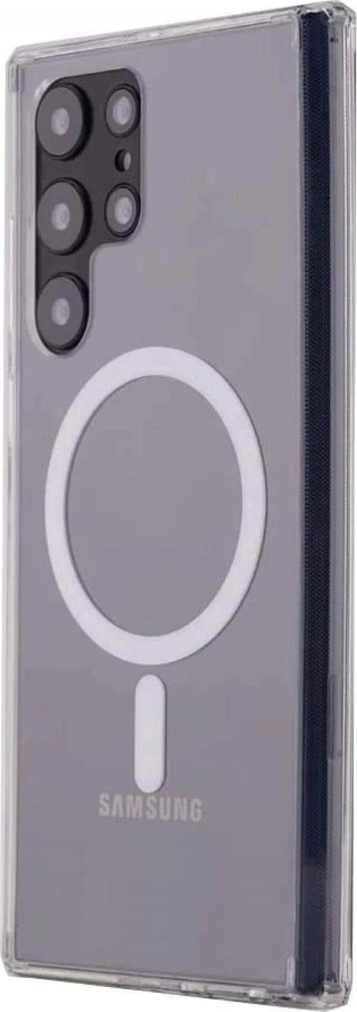 Samsung Galaxy S22 Ultra Kılıf Magneticsafe Şeffaf Silikon - Şeffaf