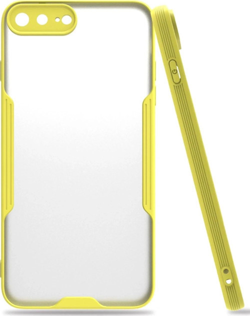 iPhone 7 Plus Kılıf Platin Silikon - Sarı