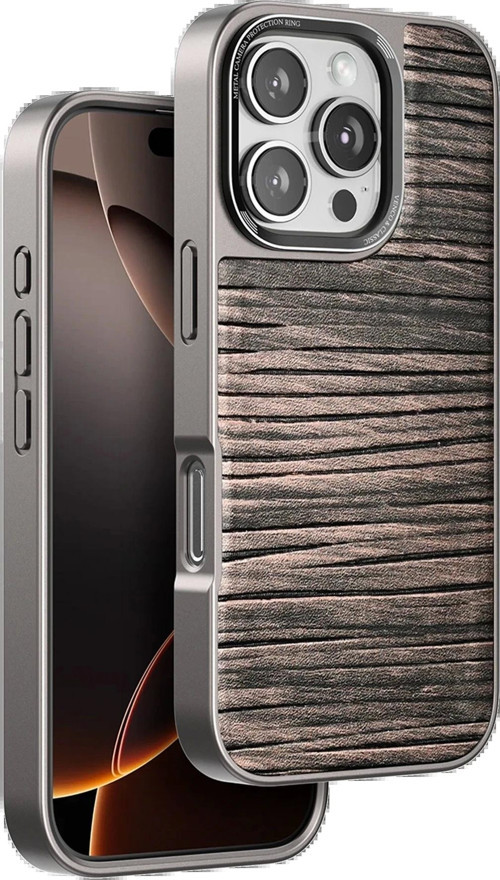 Venco iPhone 16 Pro Wave Kapak - Kahverengi