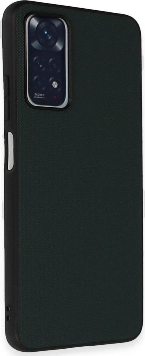 Xiaomi Redmi Note 11 Pro Kılıf Taft Kapak - Koyu Yeşil