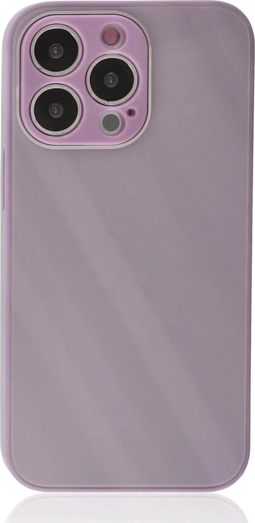 iPhone 13 Pro Kılıf Glass Kapak - Mor