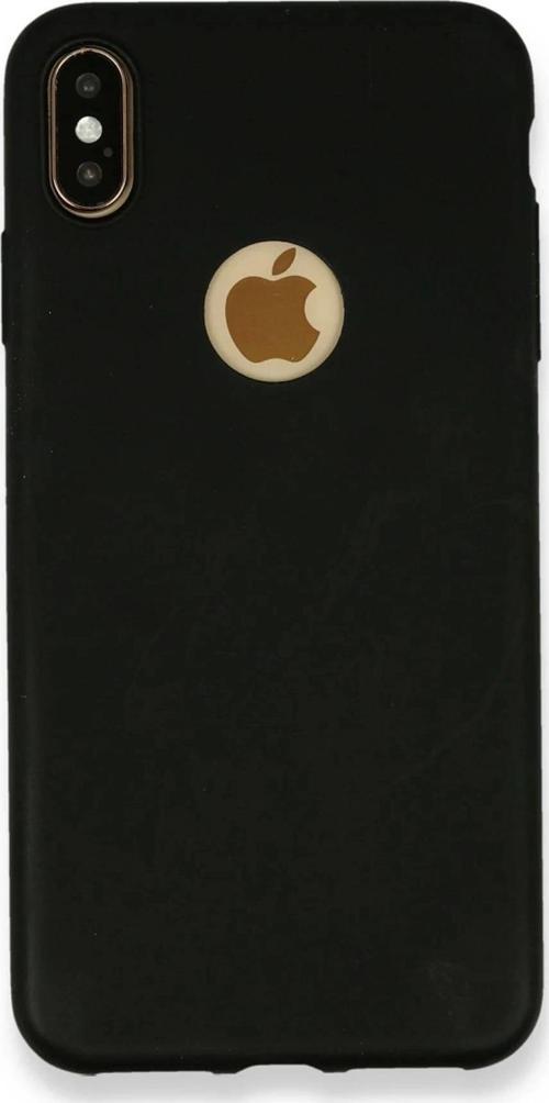 iPhone XS Max Kılıf First Silikon - Siyah