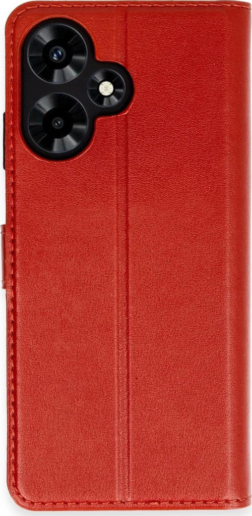 İnfinix Hot 30 4G Kılıf Trend S Plus Kapaklı Kılıf - Kırmızı