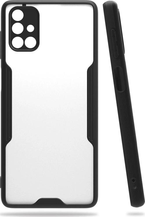 Samsung Galaxy M51 Kılıf Platin Silikon - Siyah