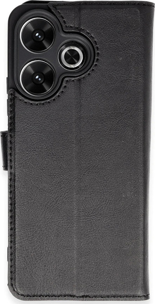 Xiaomi Redmi 13 4G Kılıf Trend S Plus Kapaklı Kılıf - Siyah