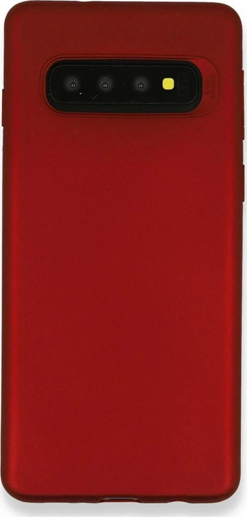 Samsung Galaxy S10 Plus Kılıf First Silikon - Bordo