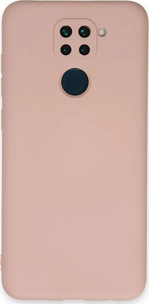 Xiaomi Redmi Note 9 Kılıf Nano içi Kadife Silikon - Pudra