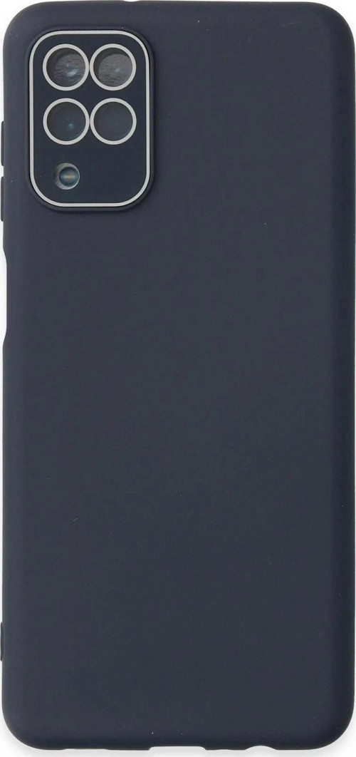 Samsung Galaxy A22 Kılıf Lansman Glass Kapak - Lacivert