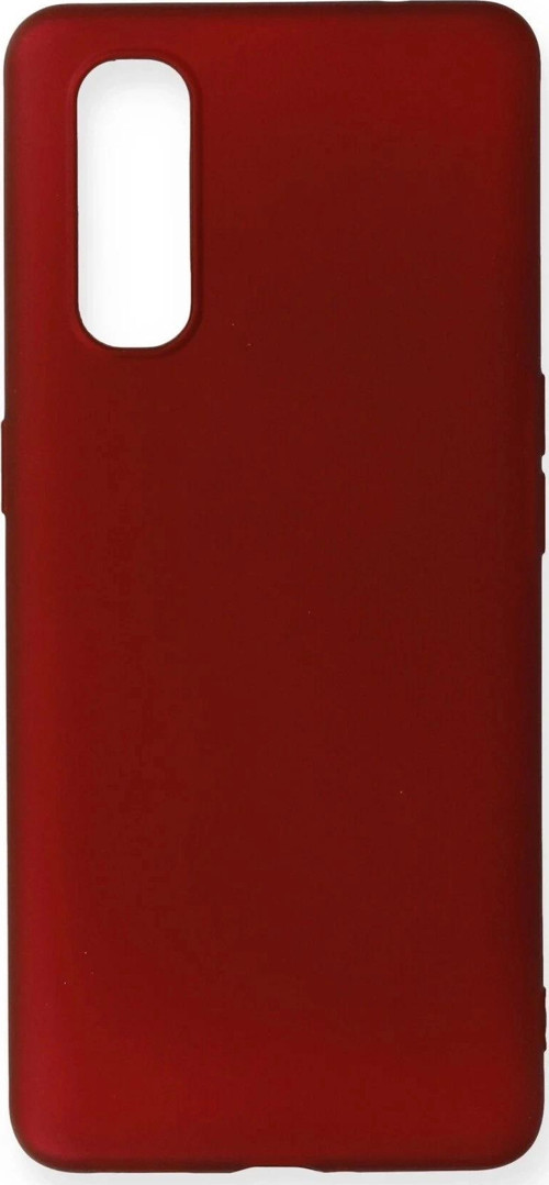 Oppo Find X2 Kılıf First Silikon - Bordo