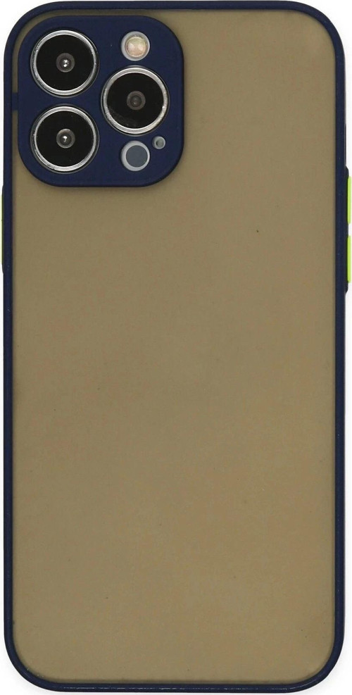 iPhone 13 Pro Max Kılıf Montreal Silikon Kapak - Lacivert