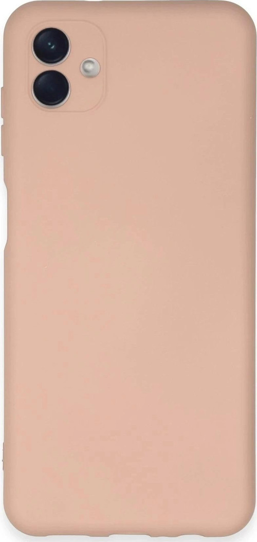 Samsung Galaxy A04E Kılıf Nano içi Kadife Silikon - Pudra