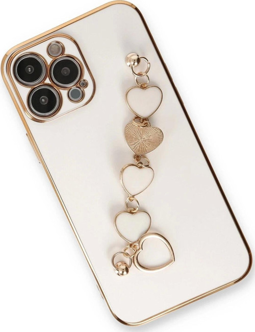 iPhone 13 Pro Kılıf Esila Silikon - Beyaz