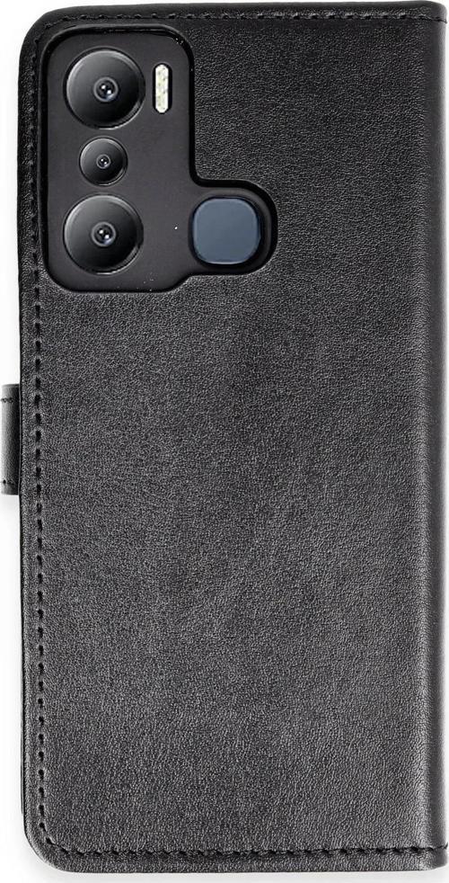 İnfinix Hot 20i Kılıf Trend S Plus Kapaklı Kılıf - Siyah