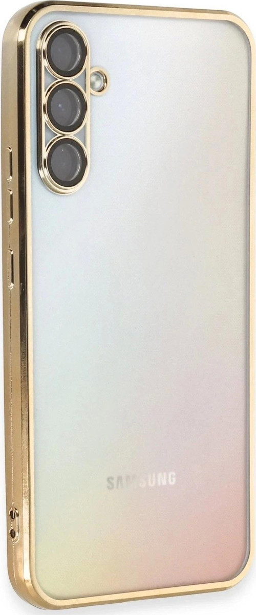 Samsung Galaxy A54 5G Kılıf Razer Lensli Silikon - Gold