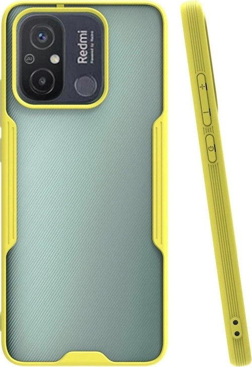 Xiaomi Redmi 12C Kılıf Platin Silikon - Sarı