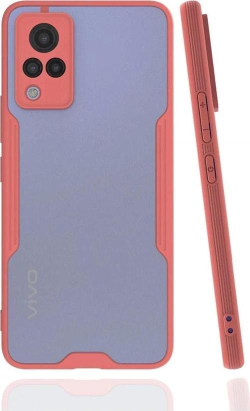 Vivo V21 Kılıf Platin Silikon - Pembe