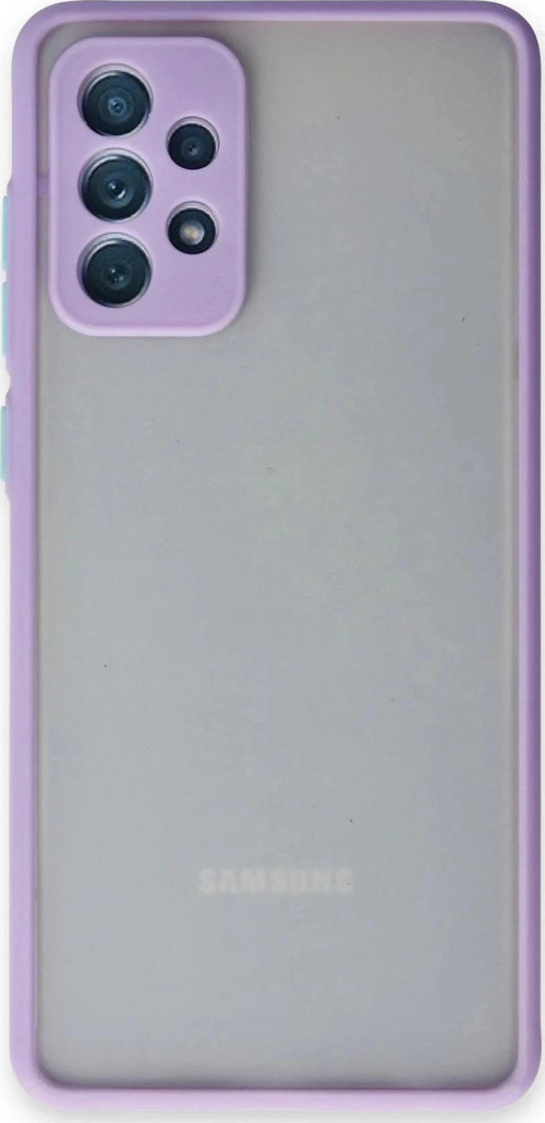 Samsung Galaxy A72 Kılıf Montreal Silikon Kapak - Mor