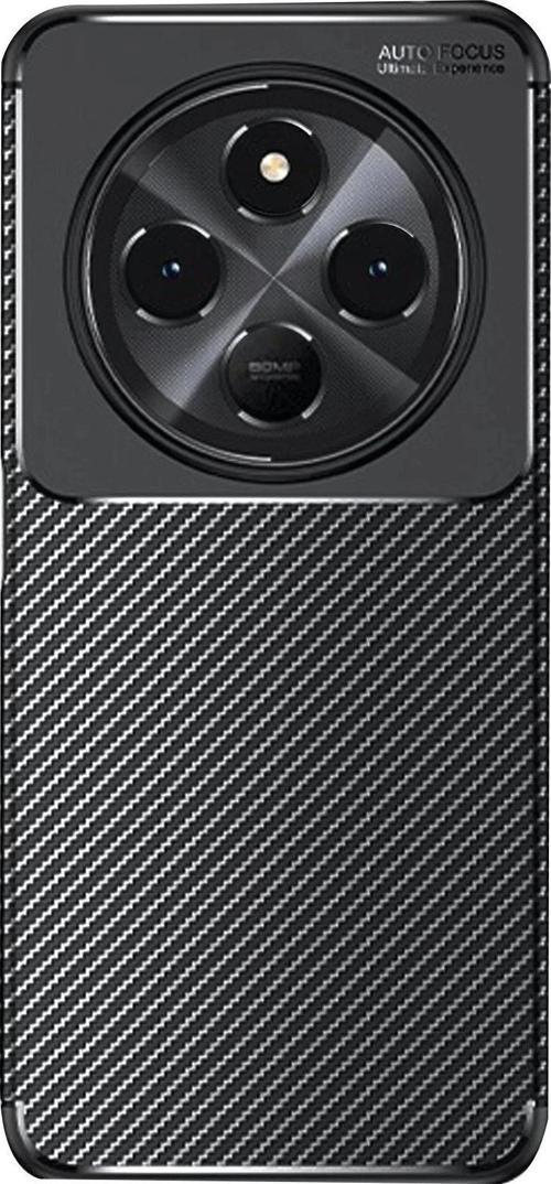 Xiaomi Redmi 14C Kılıf Auto Focus Karbon Kapak - Siyah