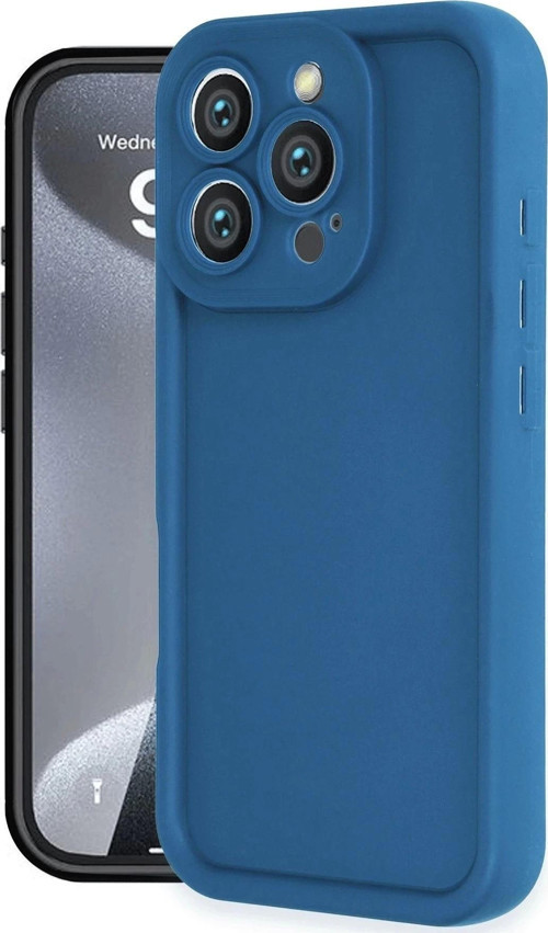 iPhone 16 Pro Kılıf Viera Silikon - Mavi