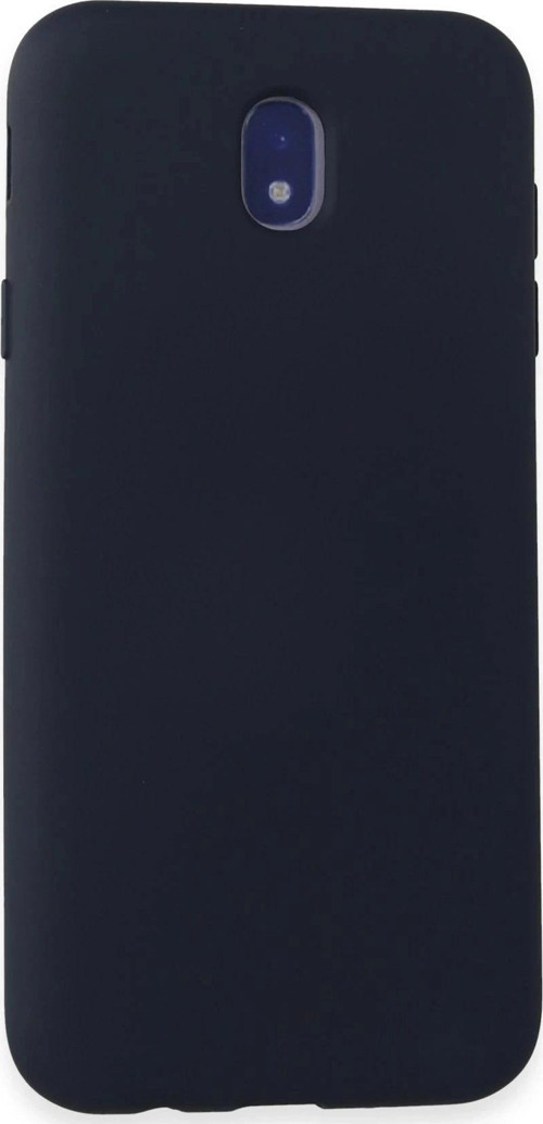 Samsung Galaxy J7 Pro / J730 Kılıf Nano içi Kadife Silikon - Koyu Mavi