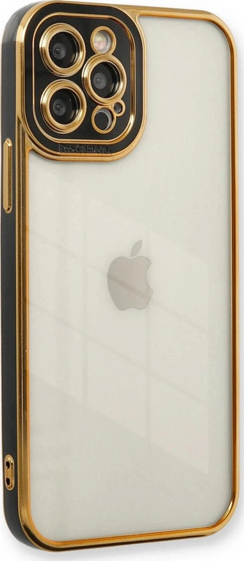 iPhone 12 Pro Max Kılıf Liva Lens Silikon - Siyah