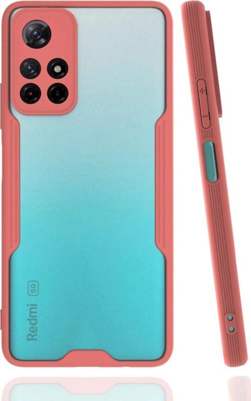 Xiaomi Redmi Note 11T Kılıf Platin Silikon - Pembe