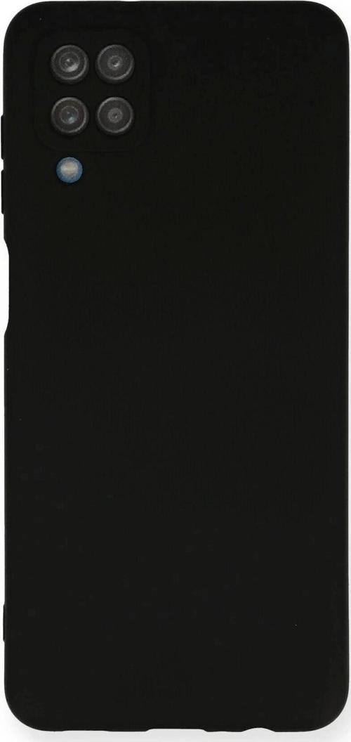 Samsung Galaxy A12 Kılıf Nano içi Kadife Silikon - Siyah